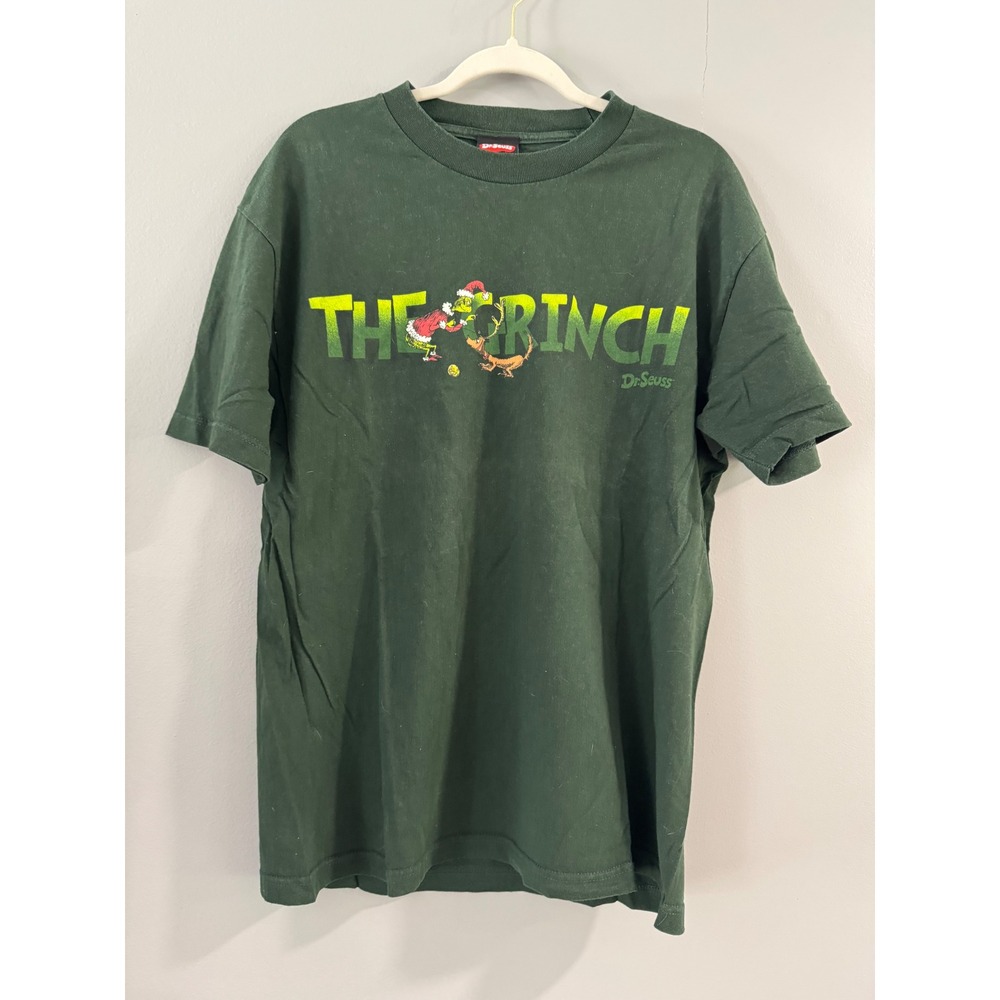 Dr. Seuss The‎ Grinch T-Shirt 2001 Graphic Print Crew Neck Men's Large